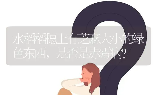 水稻稻穗上有芝麻大小的绿色东西,是否是赤霉病? | 养殖问题解答