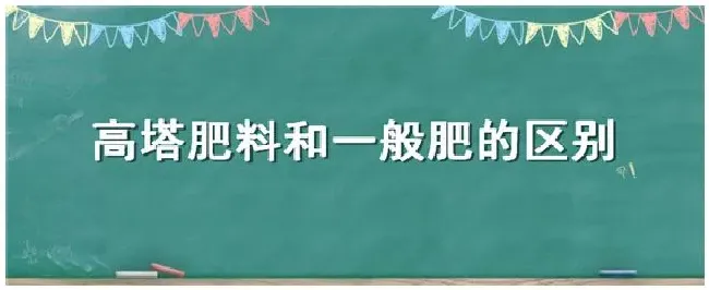 高塔肥料和一般肥的区别 | 三农问答