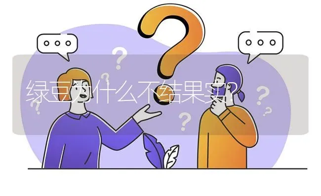 绿豆为什么不结果实? | 养殖问题解答