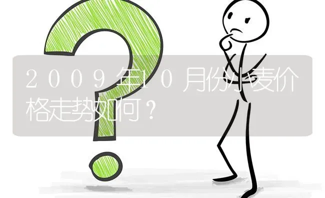 2009年10月份小麦价格走势如何? | 养殖问题解答