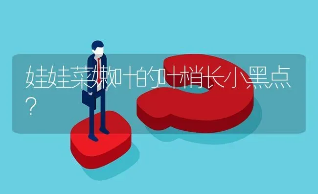 娃娃菜嫩叶的叶梢长小黑点? | 养殖问题解答