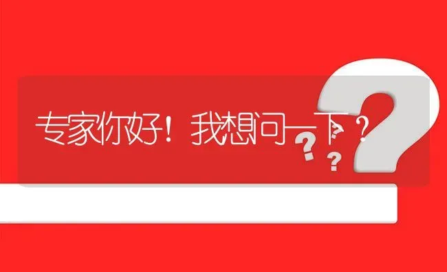 专家你好！我想问一下? | 养殖问题解答