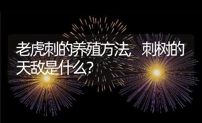 老虎刺的养殖方法,刺树的天敌是什么？ | 养殖常见问题