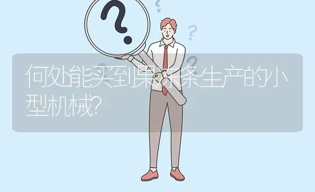 何处能买到果冻条生产的小型机械? | 养殖问题解答