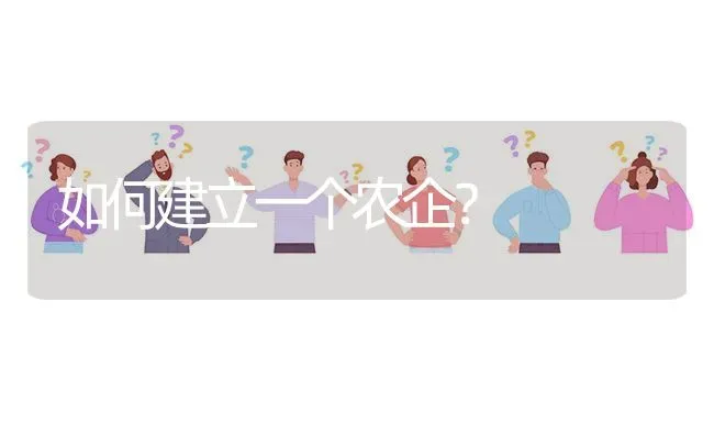 如何建立一个农企? | 养殖问题解答