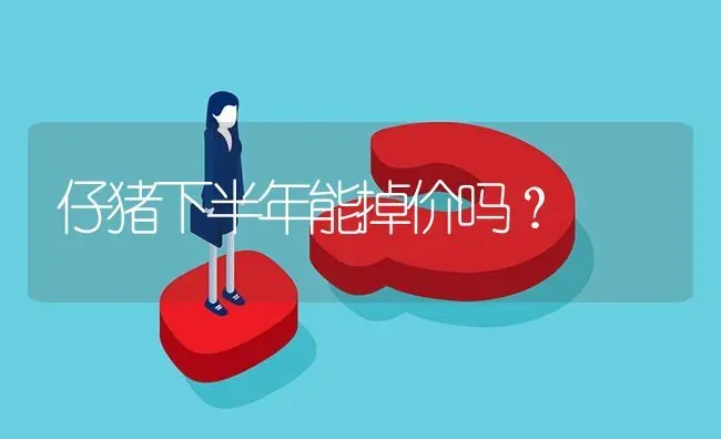 仔猪下半年能掉价吗? | 养殖问题解答