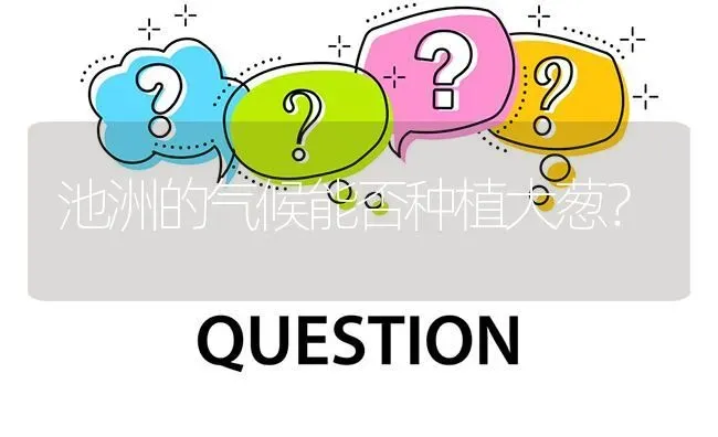 池洲的气候能否种植大葱? | 养殖问题解答
