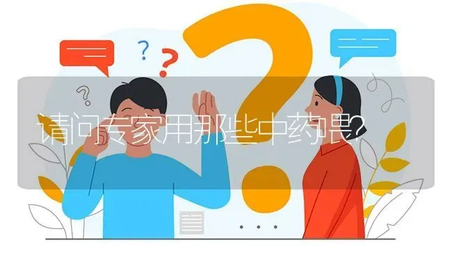 请问专家用那些中药喂? | 养殖问题解答