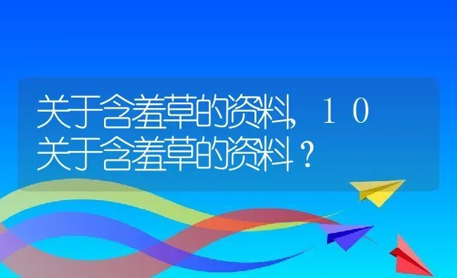 关于含羞草的资料,10 关于含羞草的资料？ | 养殖常见问题