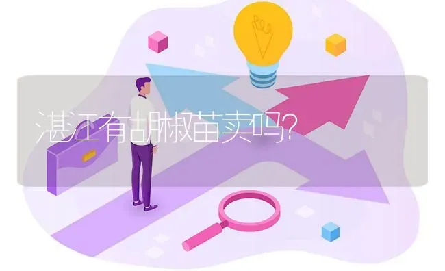 湛江有胡椒苗卖吗? | 养殖问题解答