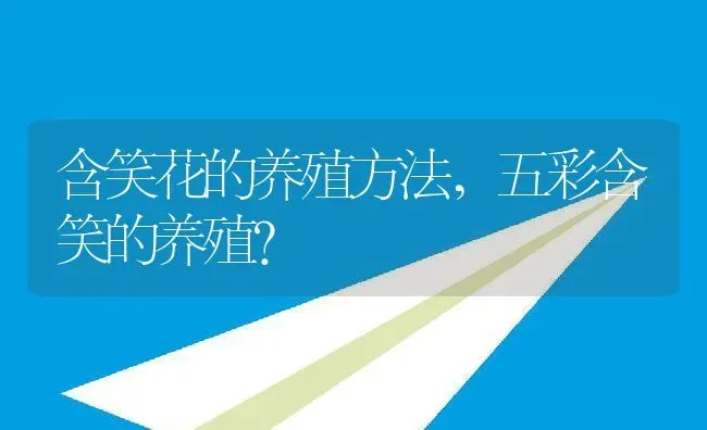 含笑花的养殖方法,五彩含笑的养殖？ | 养殖常见问题