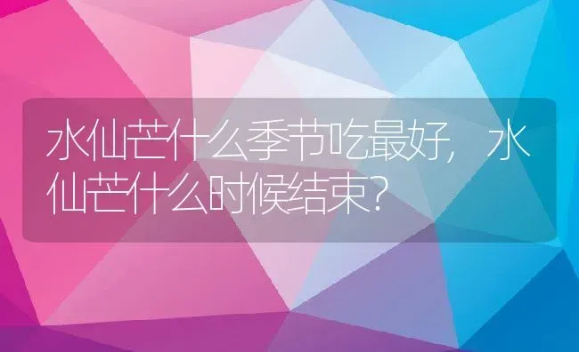 水仙芒什么季节吃最好,水仙芒什么时候结束？ | 养殖常见问题