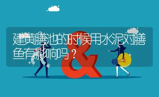 建黄膳池的时候用水泥对膳鱼有影响吗? | 养殖问题解答