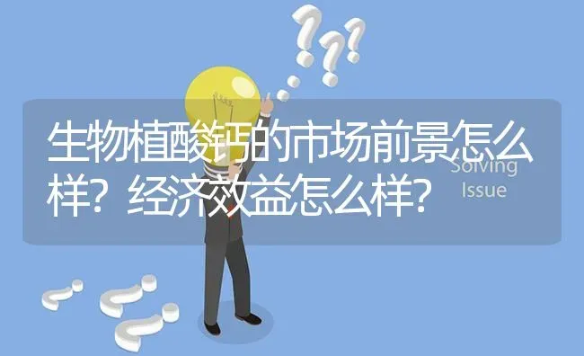 生物植酸钙的市场前景怎么样?经济效益怎么样? | 养殖问题解答