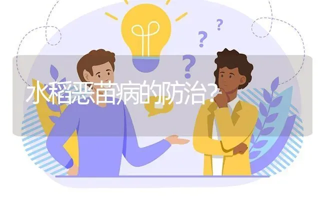 水稻恶苗病的防治? | 养殖问题解答