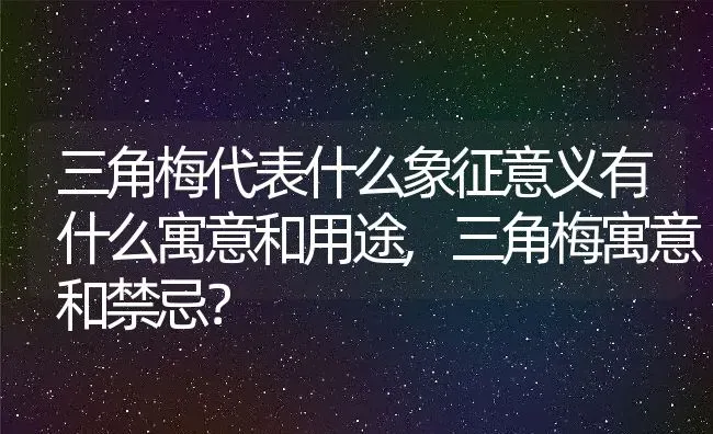 三角梅代表什么象征意义有什么寓意和用途,三角梅寓意和禁忌？ | 养殖常见问题