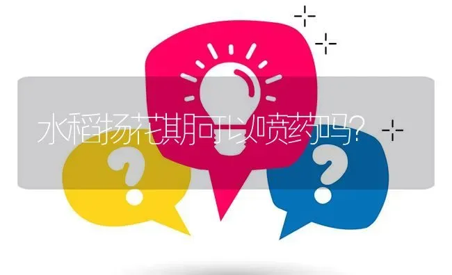 水稻扬花期可以喷药吗? | 养殖问题解答