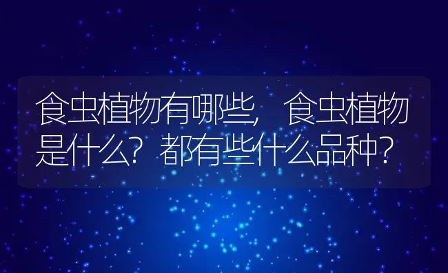 食虫植物有哪些,食虫植物是什么?都有些什么品种？ | 养殖常见问题