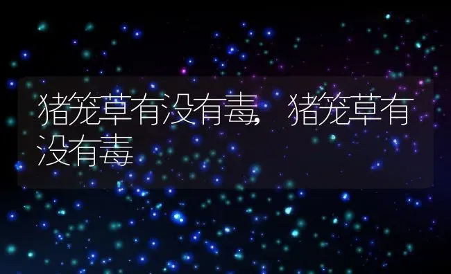 猪笼草有没有毒,猪笼草有没有毒 | 养殖常见问题