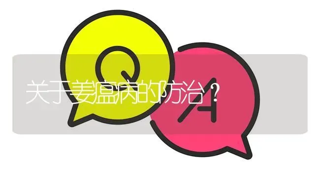 关于姜瘟病的防治? | 养殖问题解答