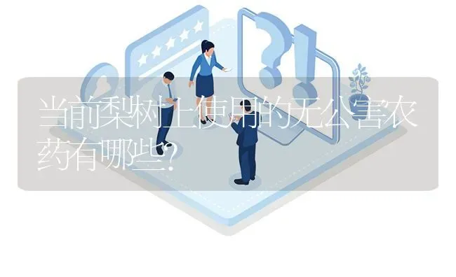 当前梨树上使用的无公害农药有哪些? | 养殖问题解答