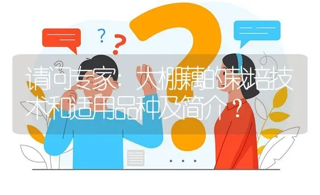 请问专家:大棚藕的栽培技术和适用品种及简介? | 养殖问题解答