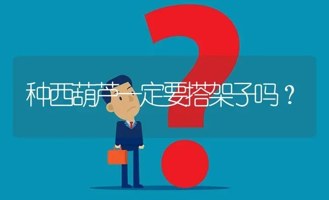 种西葫芦一定要搭架子吗? | 养殖问题解答