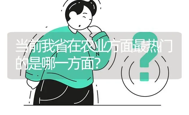 当前我省在农业方面最热门的是哪一方面? | 养殖问题解答