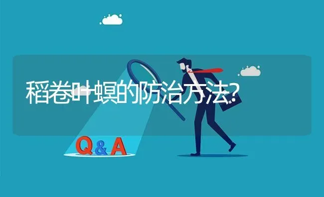 稻卷叶螟的防治方法? | 养殖问题解答