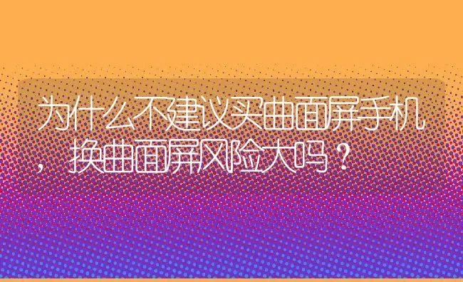 为什么不建议买曲面屏手机,换曲面屏风险大吗？ | 养殖常见问题