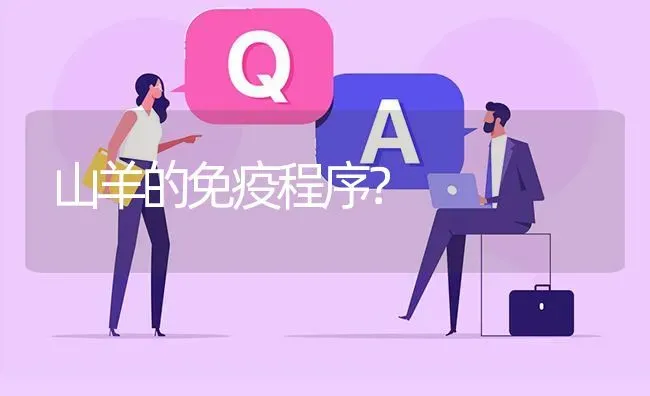 山羊的免疫程序? | 养殖问题解答