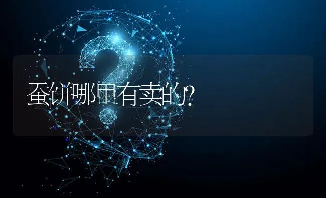 蚕饼哪里有卖的? | 养殖问题解答