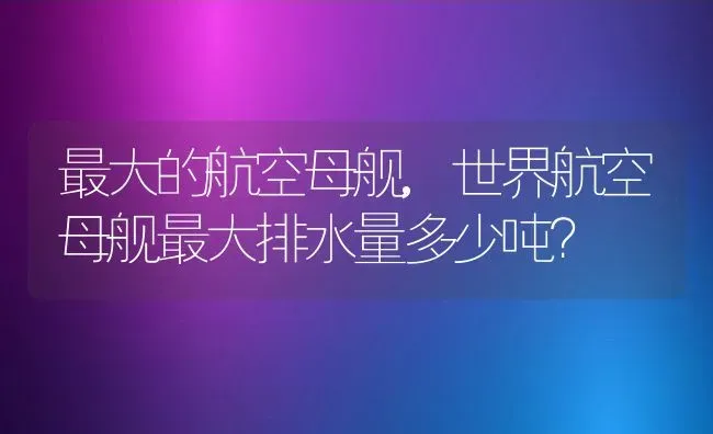 最大的航空母舰,世界航空母舰最大排水量多少吨？ | 养殖常见问题