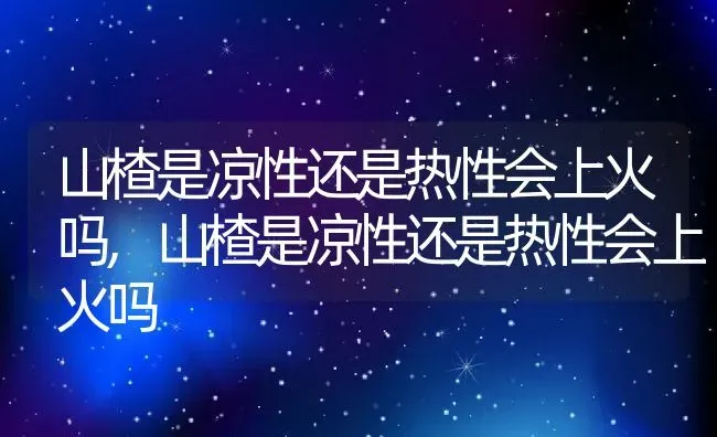 山楂是凉性还是热性会上火吗,山楂是凉性还是热性会上火吗 | 养殖常见问题