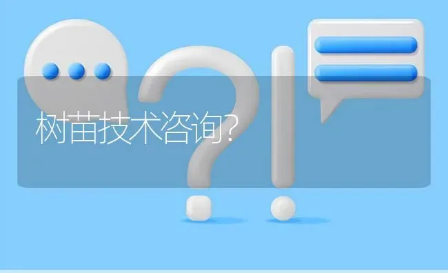 树苗技术咨询? | 养殖问题解答