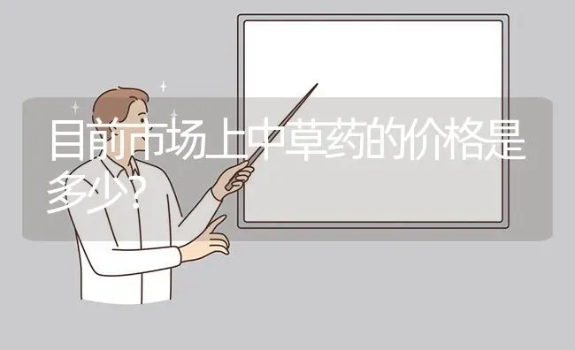 目前市场上中草药的价格是多少? | 养殖问题解答