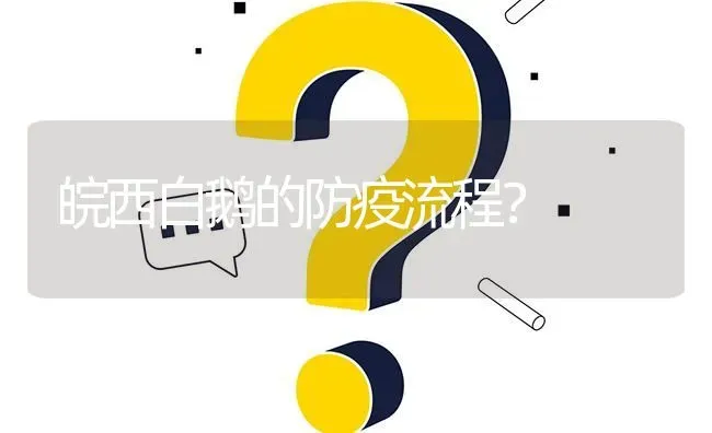 皖西白鹅的防疫流程? | 养殖问题解答