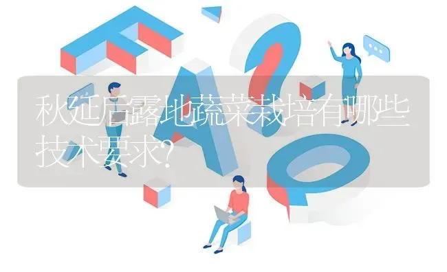 秋延后露地蔬菜栽培有哪些技术要求? | 养殖问题解答