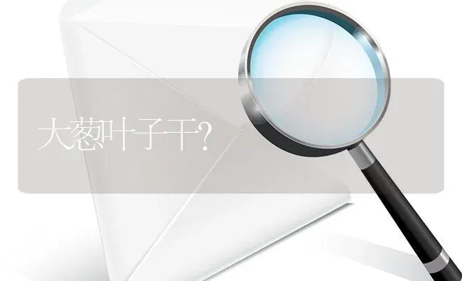 大葱叶子干? | 养殖问题解答