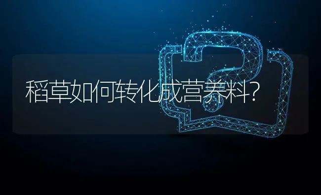 稻草如何转化成营养料? | 养殖问题解答