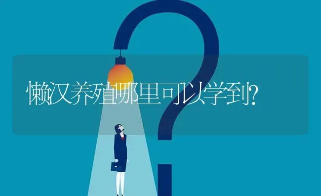 懒汉养殖哪里可以学到? | 养殖问题解答