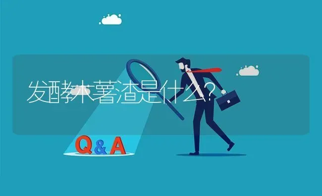 发酵木薯渣是什么? | 养殖问题解答