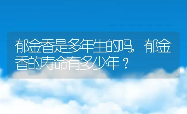 郁金香是多年生的吗,郁金香的寿命有多少年？ | 养殖常见问题