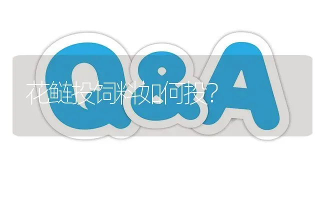 花鲢投饲料如何投? | 养殖问题解答
