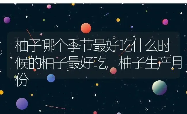 柚子哪个季节最好吃什么时候的柚子最好吃,柚子生产月份 | 养殖常见问题