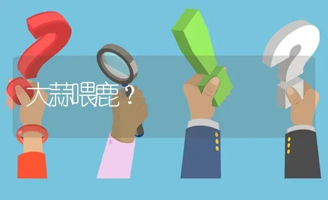 大蒜喂鹿? | 养殖问题解答