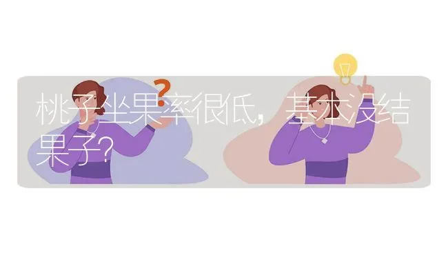 桃子坐果率很低,基本没结果子? | 养殖问题解答