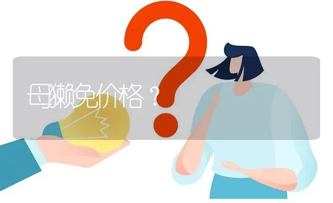 母獭免价格? | 养殖问题解答