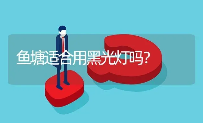 鱼塘适合用黑光灯吗? | 养殖问题解答