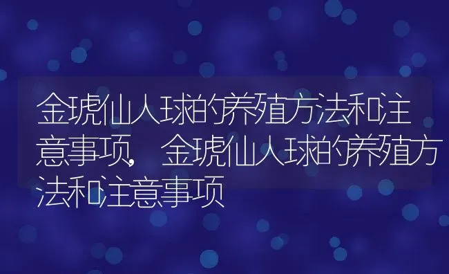 金琥仙人球的养殖方法和注意事项,金琥仙人球的养殖方法和注意事项 | 养殖常见问题